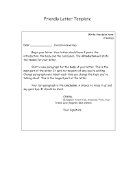 friendly letter template in word and