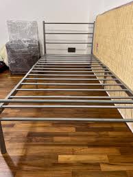 metal bed frame single furniture