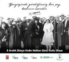 EMTA Group on Twitter: "5 Aralık Dünya Kadın Hakları Günü Kutlu Olsun.  #5aralık1934 #DunyaKadinHaklariGunu #kadınhaklari #seçmeseçilmehakkı  #Atatürk https://t.co/az2R9kuekJ" / Twitter