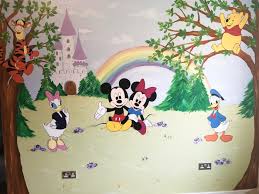 Mickey Mouse Styled Nursery Mural Kids