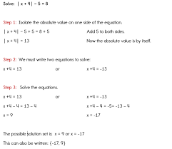 Equations With Absolute Value