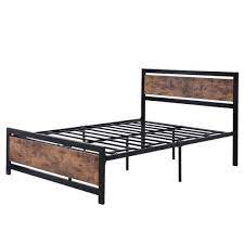 Platform Bed Metal And Wood Bed Frame