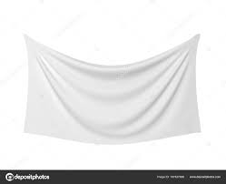 blank cloth banner stock photo by