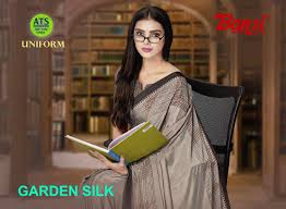 bansi garden silk printed crepe saree