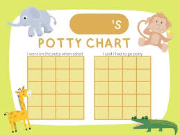 free printable potty training charts