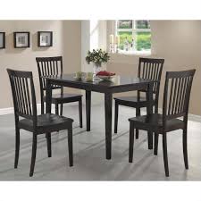Lazzo 3 piece dining table set, wooden kitchen table set with wine rack and metal frame, small dining room table and 2 chairs set for breakfast nook,home,kitchen studio (1x 32inch table + 2x chairs) 3.8 out of 5 stars 45. Coaster 5 Piece Casual Dining Set In Cappuccino 150152