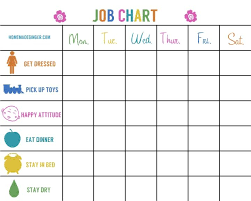 Two Free Printables Parenting Job Chart Chore Chart