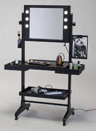 rolling makeup station mobile vanity