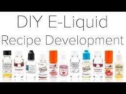 diy e liquid recipe development you