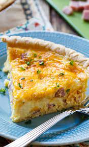 easy ham and cheese quiche y