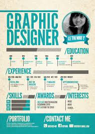Examples of Creative Graphic Design Resumes Infographics    