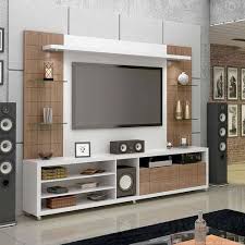 Wood Frame Residential Tv Wall Unit