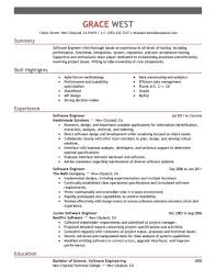 Software Engineer Resume Software Good Resume Examples