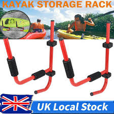 2x kayak rack wall mount storage hanger