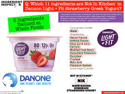 what s in dannon light fit yogurt