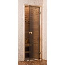 Sauna Bronze Door 80 X 190 Tempered