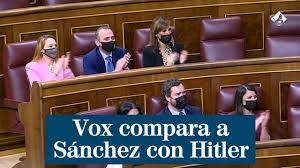 Un diputado de Vox compara a Sánchez con Hitler y a Bolaños con Goebbels -  YouTube