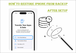 re iphone from backup after setup