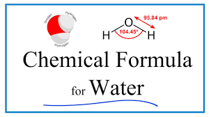 chemical formula for water