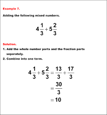 Math Example Fraction Properties