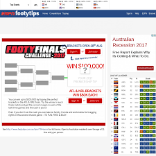 Win Up To 100 000 50 50 Afl Nrl From Footytips By
