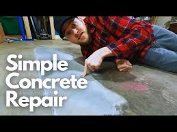 repair ed and broken concrete