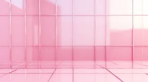 Premium Ai Image Pink Glass Tile In