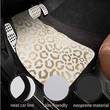 pattern leopard car floor mats