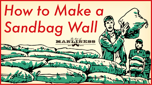 how to make a sandbag wall the art of