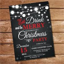 Chalkboard Party Invitation Holiday Party Invite Template