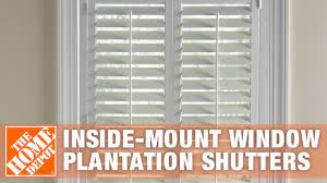 Traditional faux wood interior shutter 31 to 33 in. How To Measure For Inside Mount Window Plantation Shutters The Home Depot Youtube