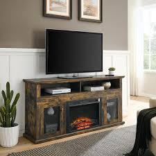 Ameriwood Home W Rustic Tv Stand With