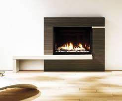 Gas Fireplace In The Winter