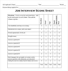 Rubric template (word doc) word document template to download and modify to meet authentic assessment needs (university of west florida). Free 9 Interview Score Sheet Samples In Pdf Ms Word Excel Apple Pages