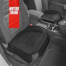 Motor Trend Black Faux Leather Car Seat