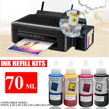 70ml Ink Refill Kits For Epson L101 L351 L301 L201 L360 L310 L358 T6721 Printer