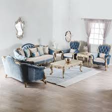 7 seater wooden sofa set designs 2020 peshawar furniture manufacture & exporters of rose wood furniture. Celestia 7 Seater Sofa Set Dusty Blue Fabric