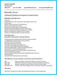 Bartendending Responsibilities Resume Sample And Bartending Resume