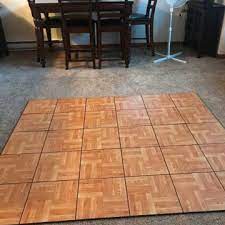 temporary flooring over carpet