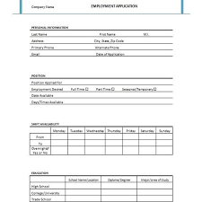 Employment Application Form California Gottayotti Threeroses Us