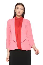 Solly Suits Blazers Allen Solly Pink Blazer For Women At Allensolly Com