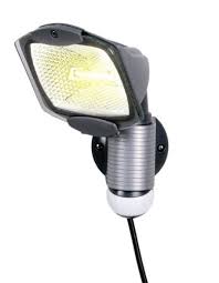 Cooper Lighting Ms100pg 110 Degree 100 Watt Portable Plug In Motion Security Floodlight Gray Future Flood Light