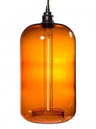 Amber Glass Lamp Shade