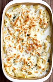 baked ham and cheese pasta with white