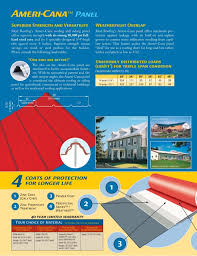 Ameri Cana Standing Seam By Ideal Roofing Brochure