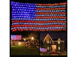 420 led american flag string lights