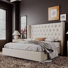 Queen Bed Frame Upholstered Bed