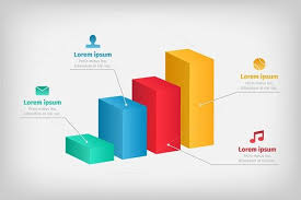 Modern 3d Infographics Bar Chart Business Infographic