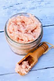how to make pink himan salt scrub