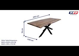 Wooden Rectangle Dining Table Made With